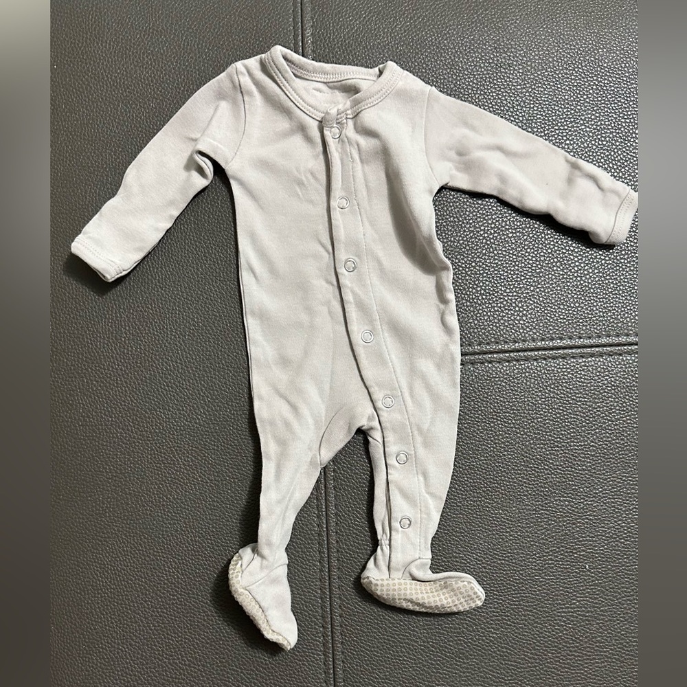 Loved baby footie pj onesie with mittens